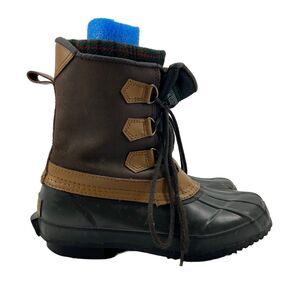 Yukon Mountaineer Duck Boot Womens 7 Brown Thermolite Insulated Steel Shank Sole